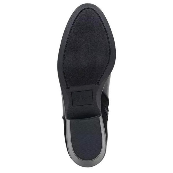 STYLE & CO Wileyy Ankle Booties Black Smooth Microsuede - Picture 4 of 16